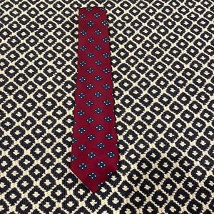 Vintage Polo Ralph Lauren Mens Silk Tie Red & Blue